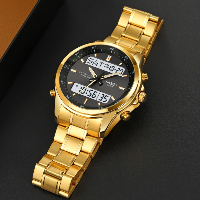Годинник Skmei 2049GDWT Gold-White – стиль та функціональність