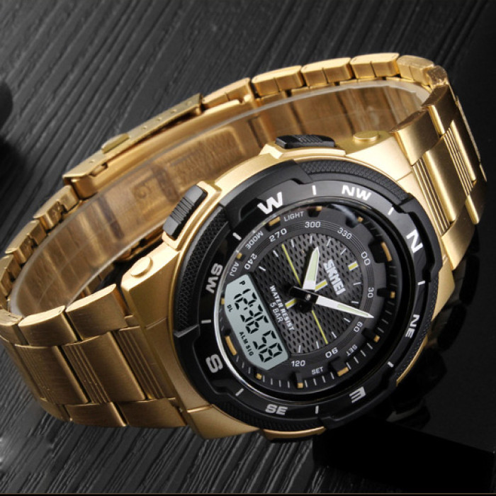 Годинник Skmei 1370GD Gold – стиль та функціональність