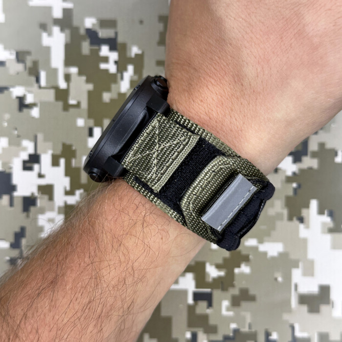 Наручний годинник Awarder 036 Nylon Pro Чорний-Армійський Зелений