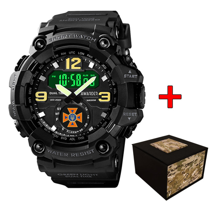 Наручний годинник Awarder 004 ДСНС All Black