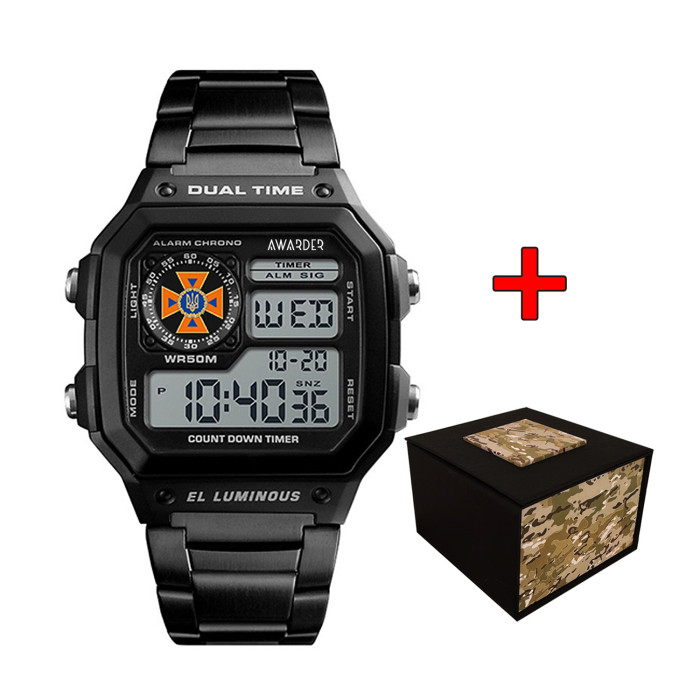 Наручний годинник Awarder 011 ДСНС Black