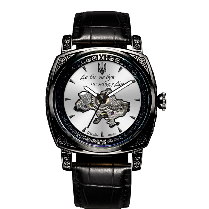 Наручний годинник Awarder 021-3D 'Де би не був' Black-White