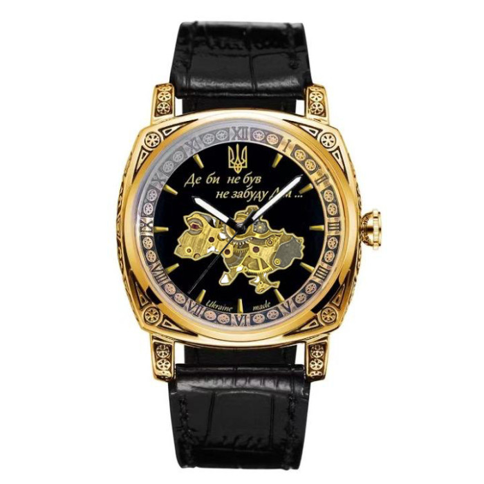 Наручний годинник Awarder 021-3D 'Де би не був' Gold-Black