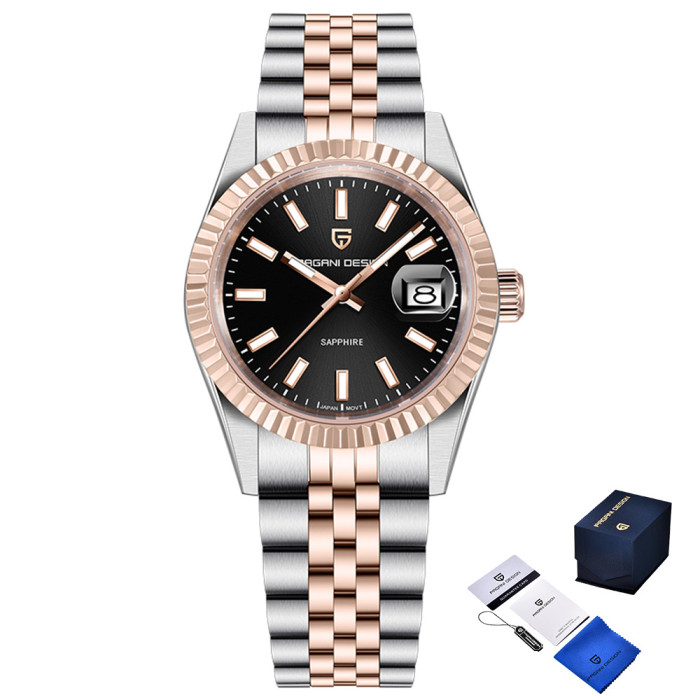 Наручний годинник Pagani Design PD-1794M Silver-Rose Gold-Black