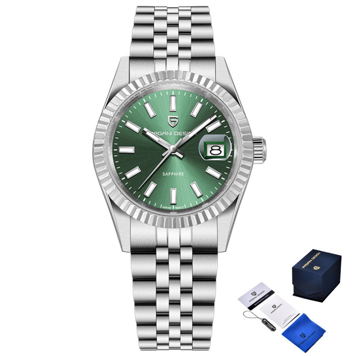 Наручний годинник Pagani Design PD-1794M Silver-Green