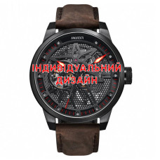 Awarder 058 Black-Red Leather Індивідуальний дизайн