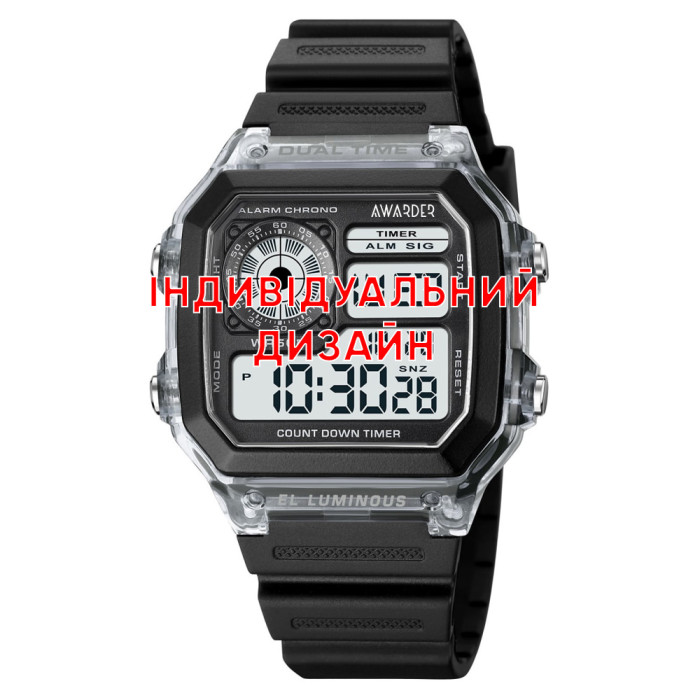 Годинник Awarder 010 Black – Індивідуальний дизайн для чоловіків
