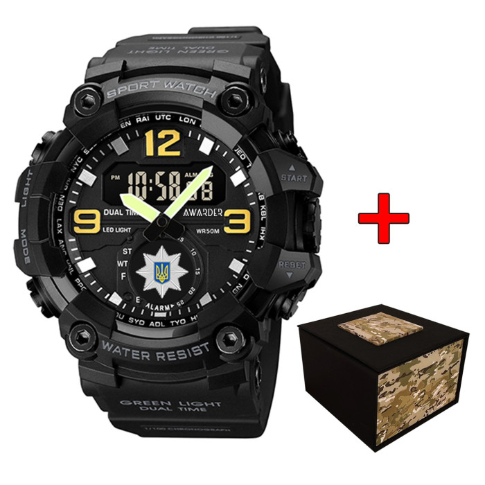 Годинник Awarder 003BKPO Поліція Чорні