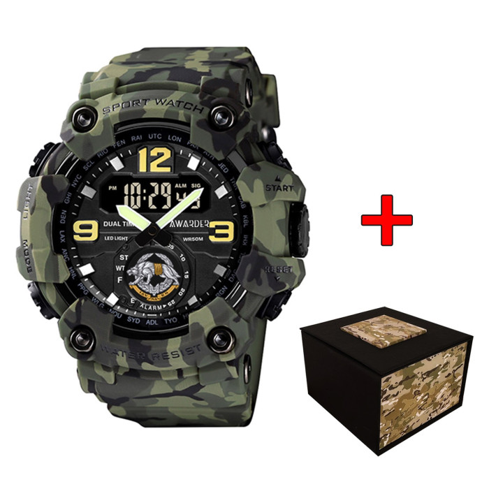 Наручний годинник Awarder 004CMGRSSO ССО – зелений камуфляж