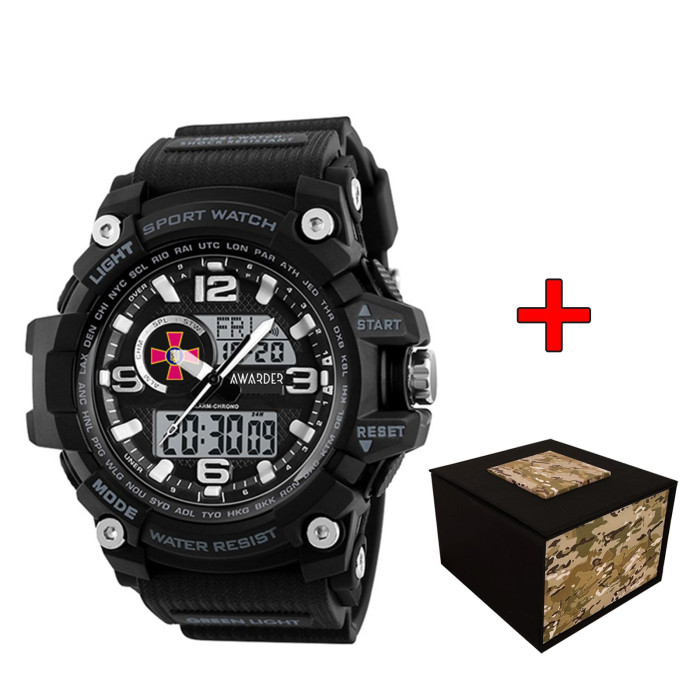 Годинник Awarder 012BKSU ЗСУ Чорні з Коробкою
