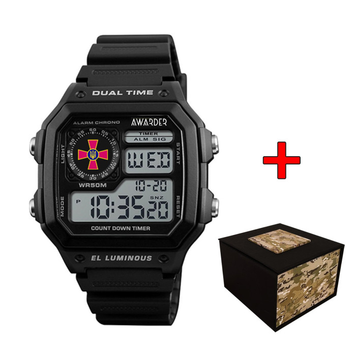 Наручний годинник Awarder 010BKSU ЗСУ Чорні