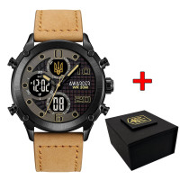 Awarder 017BKBKBR Тризуб золото Black-Black-Light Brown.