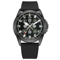  Awarder Embroidery Black-Army Green Black Battery 10ATM