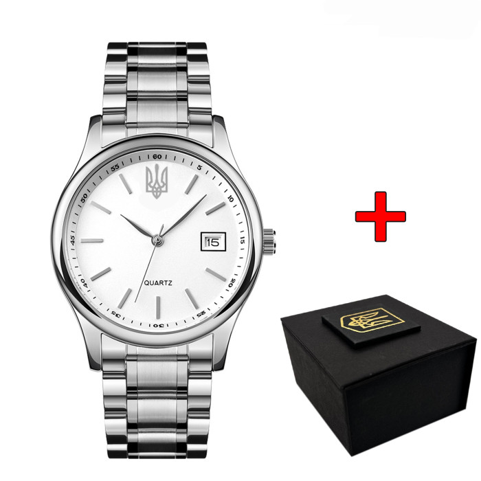Наручний годинник Awarder 023 Тризуб Срібло