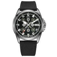  Awarder Embroidery Silver-Army Green Black Automatic 10ATM