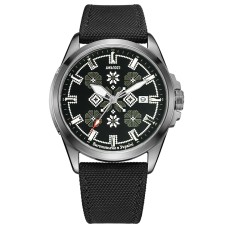 Awarder Embroidery Silver-Army Green Black Automatic 10ATM