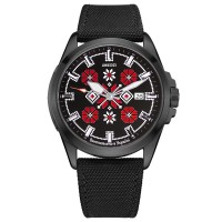 Awarder Embroidery Black-Red Black Automatic 10ATM