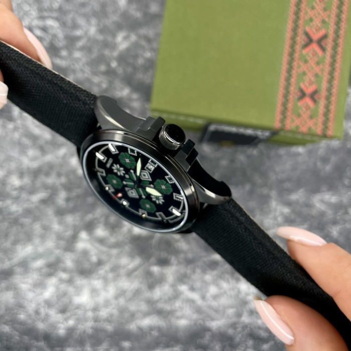  Awarder Embroidery Black-Green Black Automatic 10ATM
