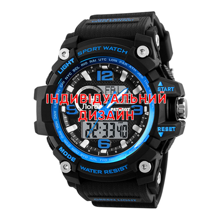 Годинник Awarder 012 Black-Blue – індивідуальний стиль для активних чоловіків