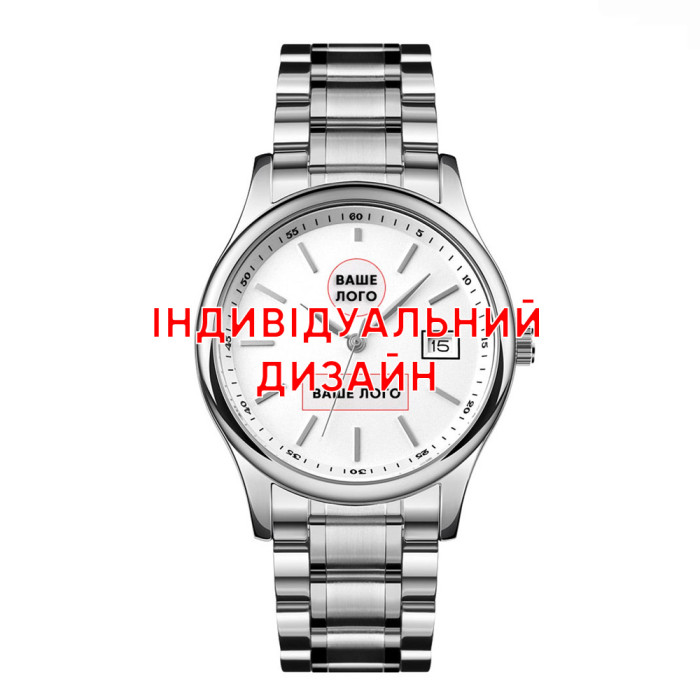 Годинник Awarder 023 Silver Steel - Індивідуальний Дизайн