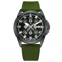  Awarder Embroidery Black-Army Green Green  Automatic 10ATM