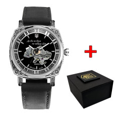 Awarder 021-3D Де би не була Silver-Black-Black Leather