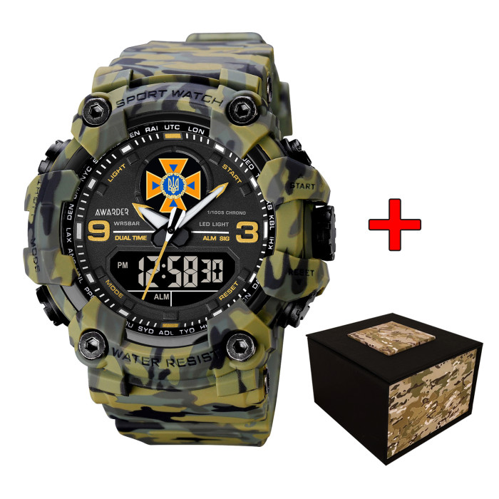 Годинник Awarder 001 ДСНС Camo Green - Стиль та Надійність