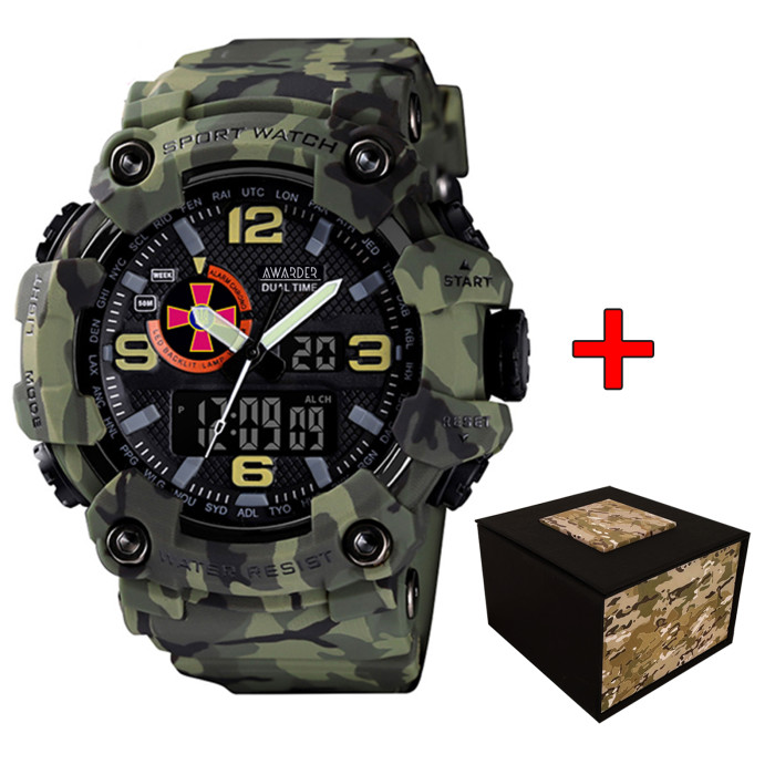 Спортивний годинник Awarder 002 ЗСУ Camo Green