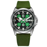 Awarder Embroidery Silver-Green Green  Automatic 10ATM