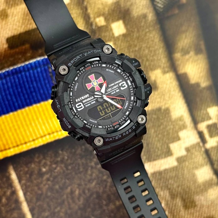 Patriot 001RDZSU ЗСУ Чорні з червоним + Коробка.