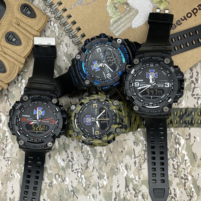 Patriot 001BUSBU СБУ Чорні з синім + Коробка.