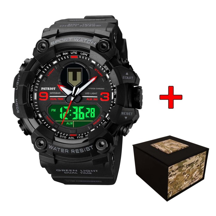 Patriot 001RDTRO ТРО Чорні з червоним + Коробка.