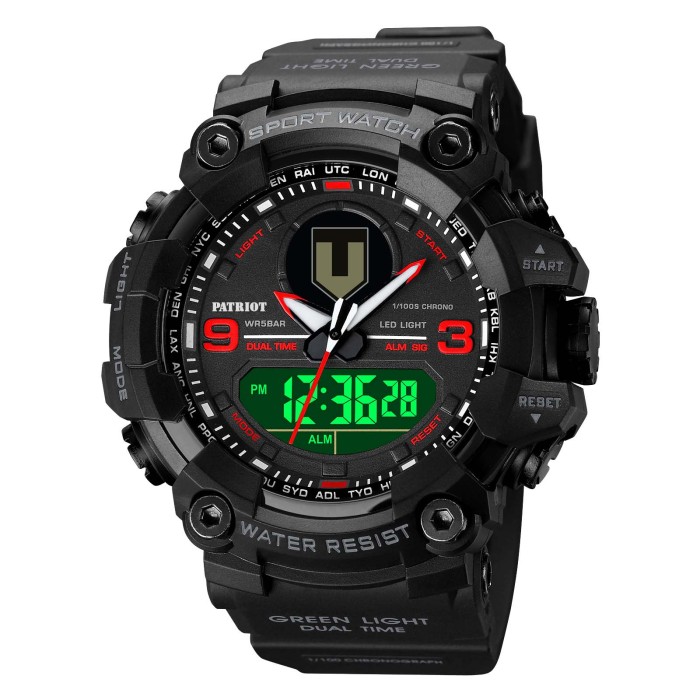 Patriot 001RDTRO ТРО Чорні з червоним + Коробка.