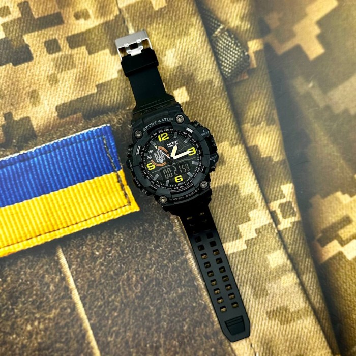 Patriot 002BKUASI Тризуб срібло Чорні + Коробка