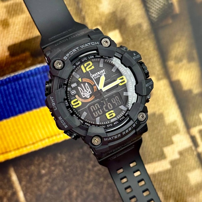 Patriot 002BKUASI Тризуб срібло Чорні + Коробка