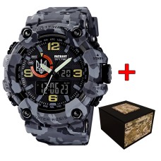 Patriot 002CMGYUASI Тризуб срібло Сірий камуфляж + Коробка.