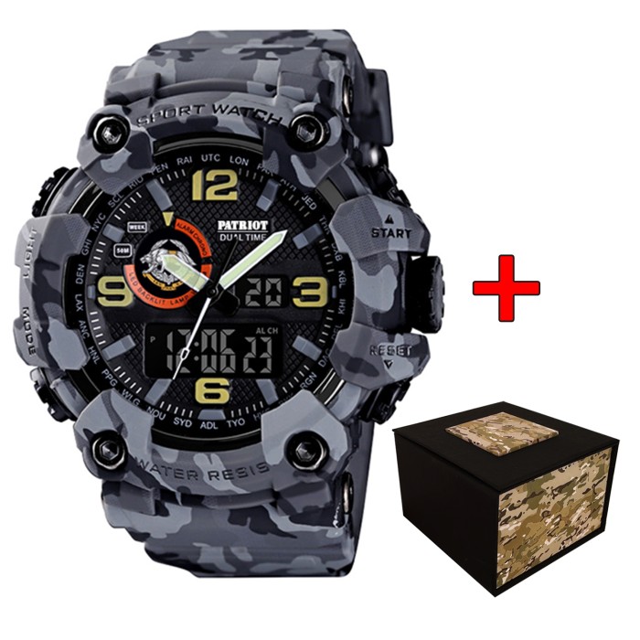 Patriot 002CMGYSSO ССО Сірий камуфляж + Коробка