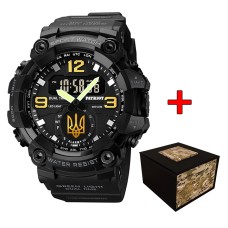 Patriot 003BKUAGD Тризуб золото Чорні + Коробка.