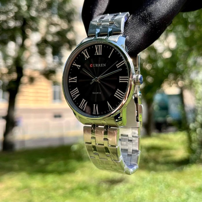 Годинник Curren 8422 Silver-Black - стиль та елегантність
