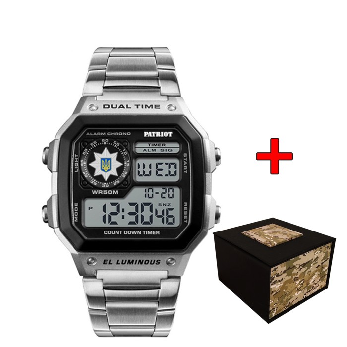 Patriot 011BKPO Поліція Срібло + Коробка