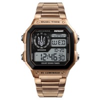 Patriot 011RGUASI Тризуб срібло Рожеве Золото + Коробка