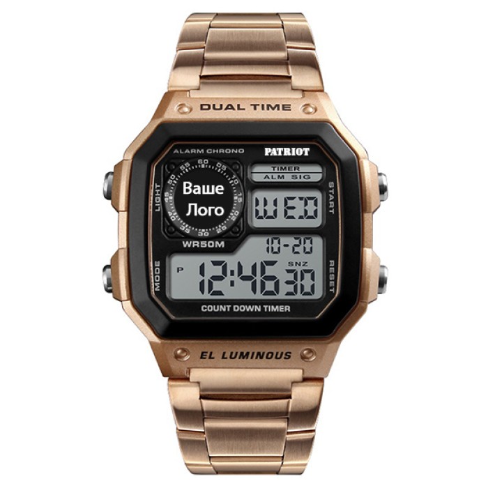 Patriot 011RG Ваше лого Рожеве Золото + Коробка