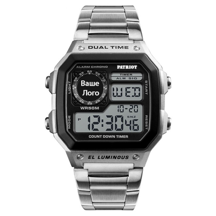 Patriot 011BK Ваше лого Срібло + Коробка