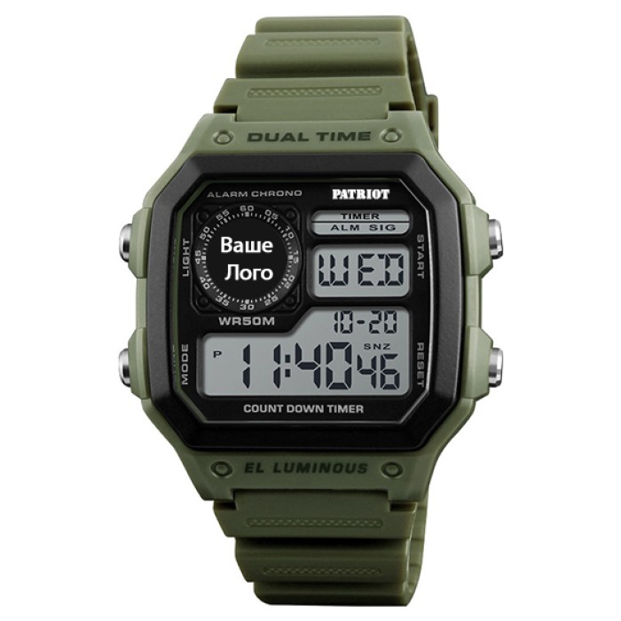 Patriot 010AG Ваше лого Зелені + Коробка