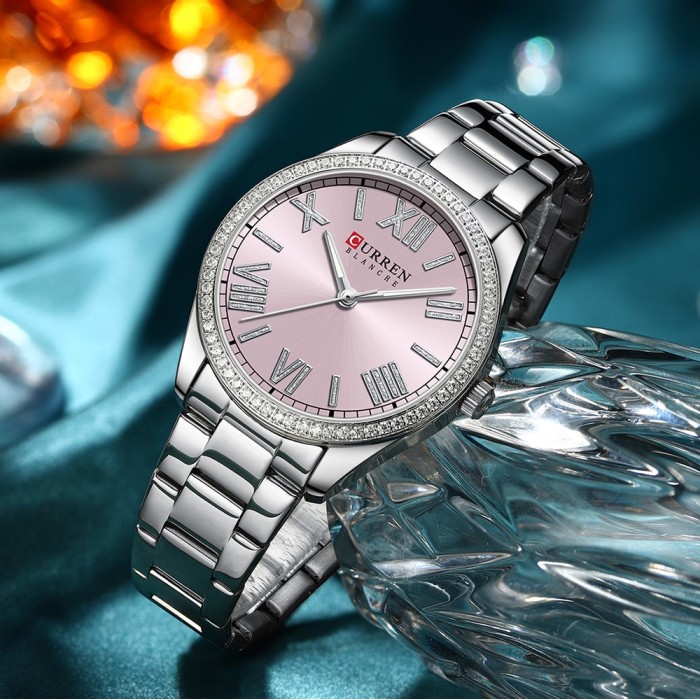 Curren 9088 Silver-Pink