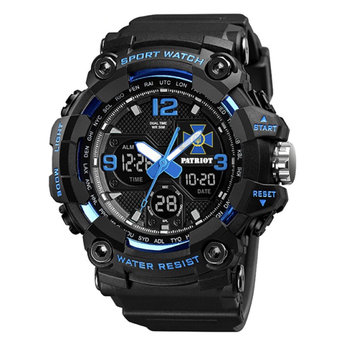 Patriot 006BUSBU СБУ Чорні з синім + Коробка