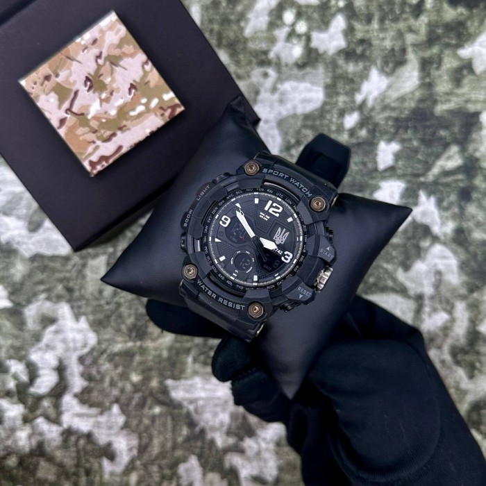 Patriot 006BKUASI Тризуб срібло Чорні + Коробка.