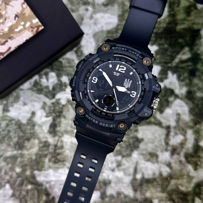 Patriot 006BKUASI Тризуб срібло Чорні + Коробка.