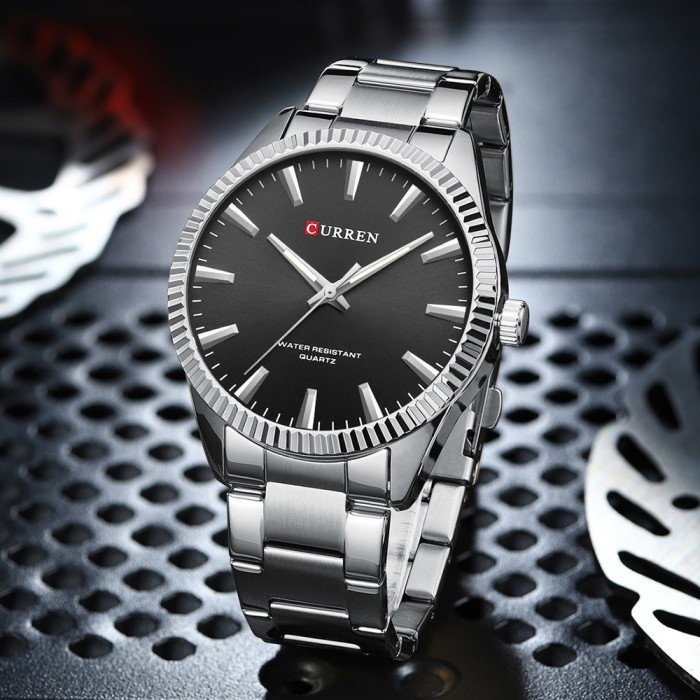 Curren 8425 Silver-Black