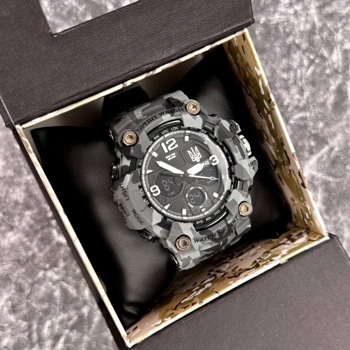 Patriot 006CMGYUASI Тризуб срібло Сірий камуфляж + Коробка.